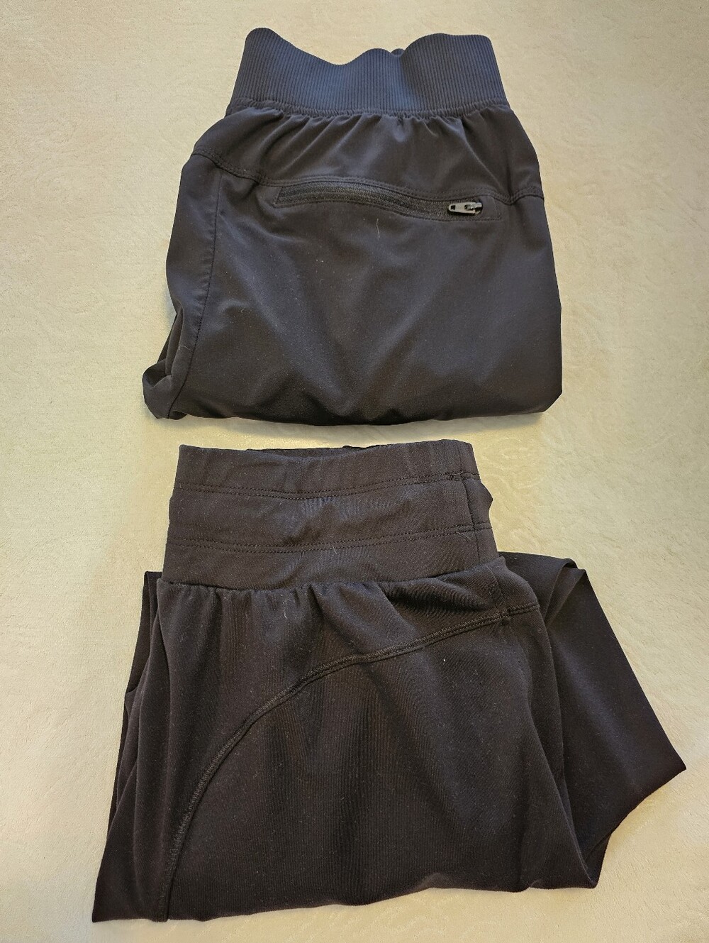 Lot of 2 Women's Black Athletic Joggers Size Small 4-6 Avia All In Motion Cargo